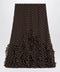 Valentino Brown silk skirt with Plusdepois motif