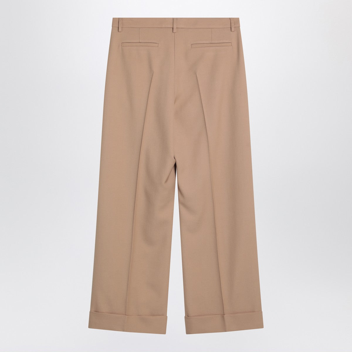 Valentino Camel-coloured wool trousers