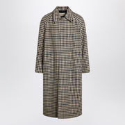 Valentino Coat with Vichy pattern in cotton and wool