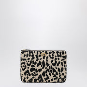 Valentino Garavani Animal-print pony-effect VLogo Signature pouch