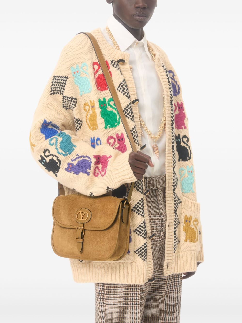 Valentino Garavani Antibes Suede Shoulder Bag