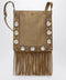 Valentino Garavani Beige Nellcôte bag in suede with fringes