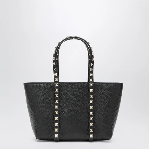 Valentino Garavani Black Rockstud bag in grained calfskin