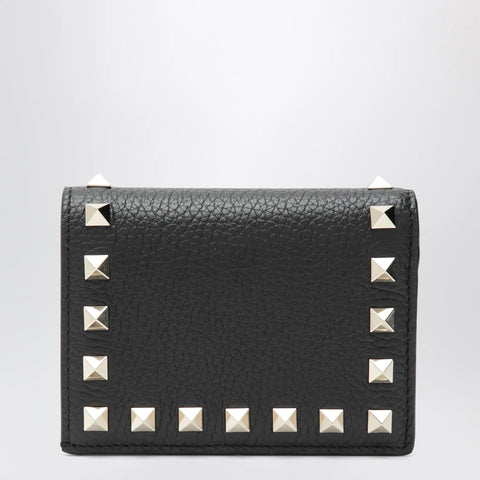Valentino Garavani Black Rockstud leather wallet