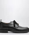 Valentino Garavani Black leather strap with Vlogo plaque