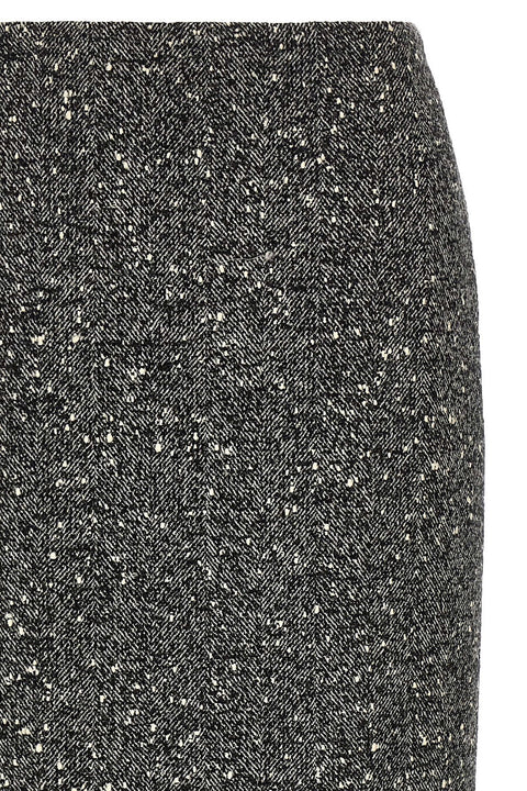 Valentino Garavani Chevron Bouclé Skirt