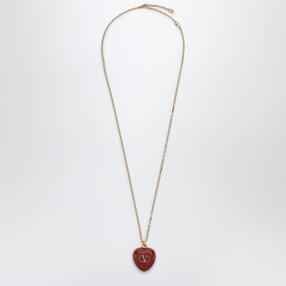 Valentino Garavani Coeur Royal red necklace