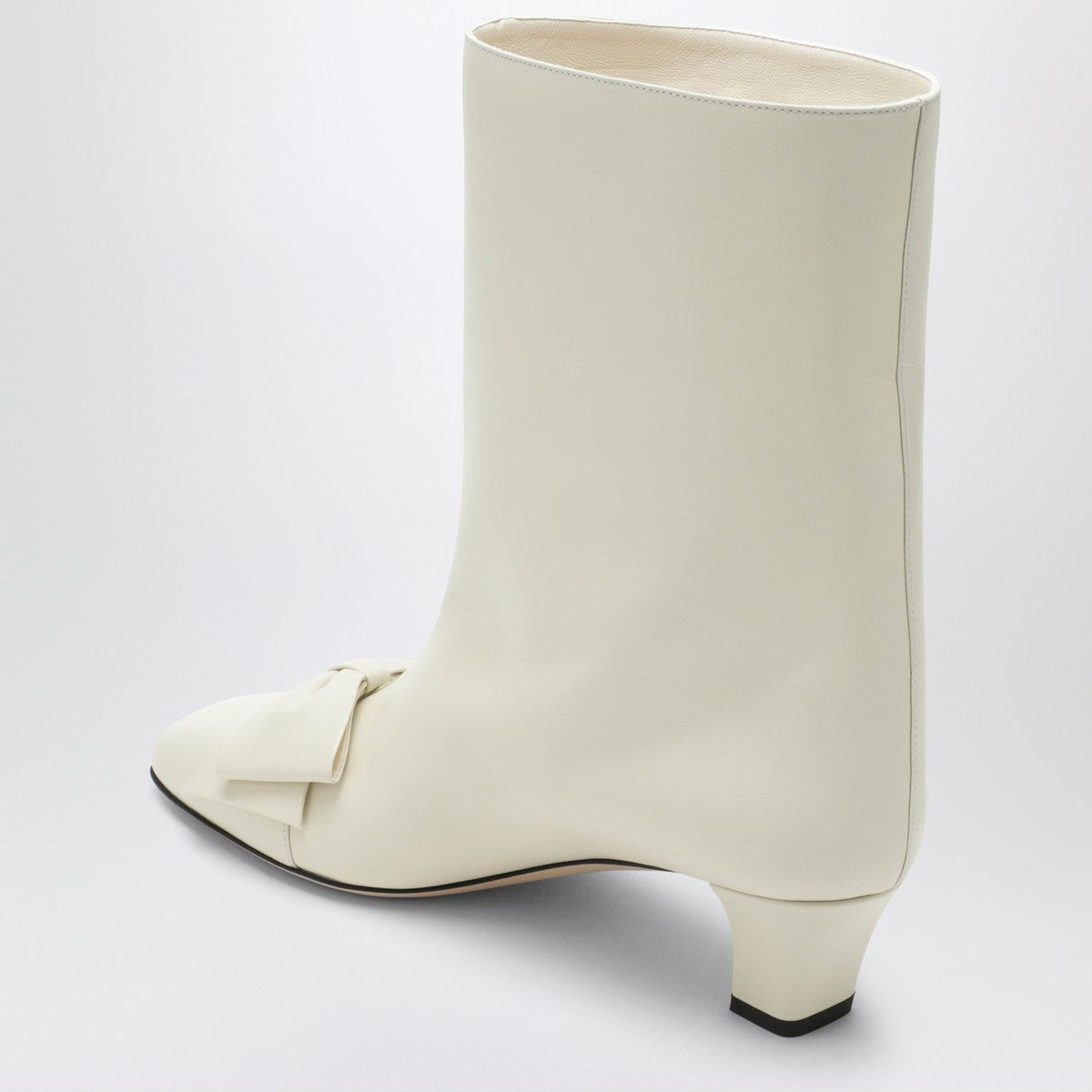 Valentino Garavani Ivory Bowow ankle boots