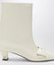 Valentino Garavani Ivory Bowow ankle boots