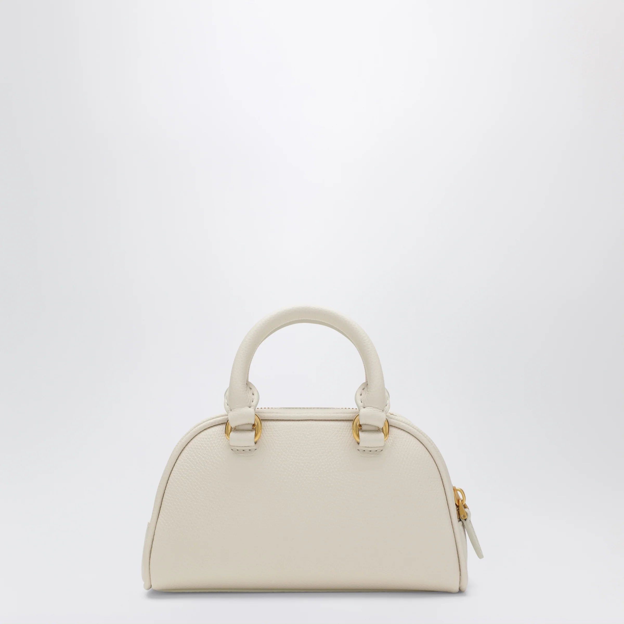 Valentino Garavani Ivory VLogo Signature mini duffle bag in grained calfskin