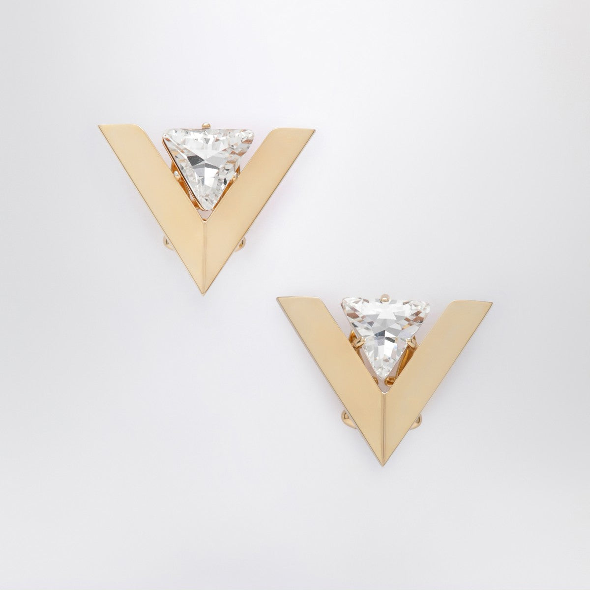 Valentino Garavani Je Les V crystal metal earrings