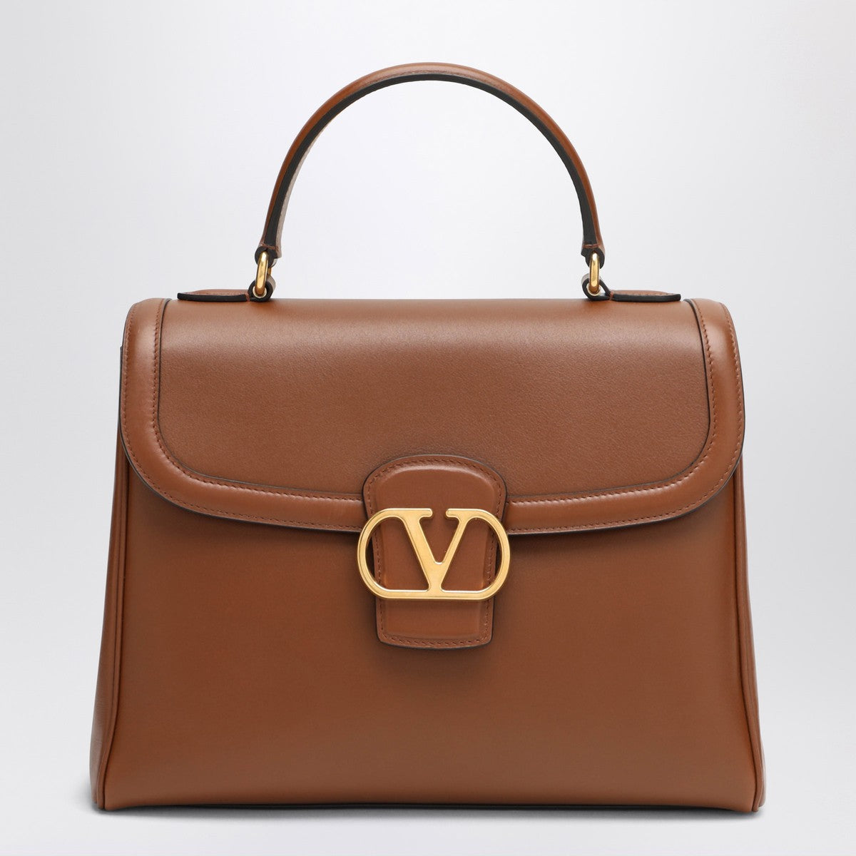 Valentino Garavani Large shoulder bag 9TO5 tobacco