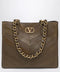 Valentino Garavani Laseine shopping bag in tundra green