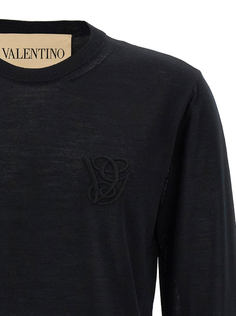 Valentino Garavani Logo Embroidery Sweater