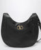 Valentino Garavani Medium Hoboho bag in black chevron-pattern nappa