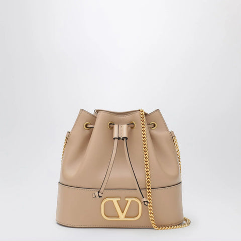 Valentino Garavani Pink leather Vlogo Signature mini hobo bag