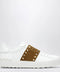 Valentino Garavani Rockstud Untitled trainers in white leather/beige Havana