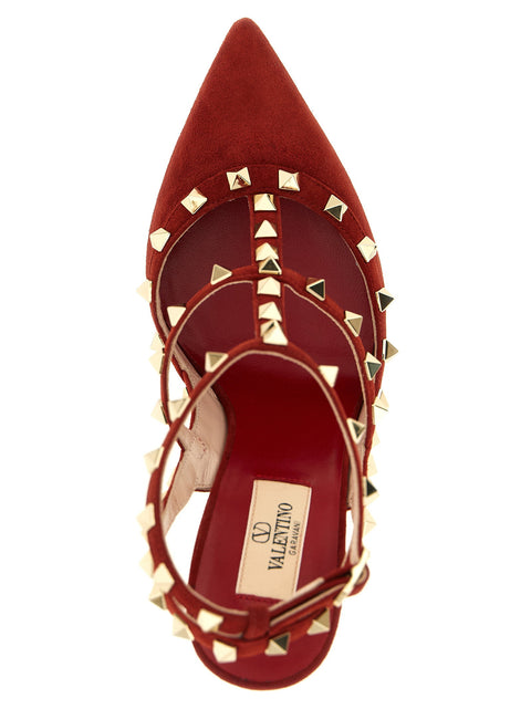 Valentino Garavani Rockstudankle Strap Pumps