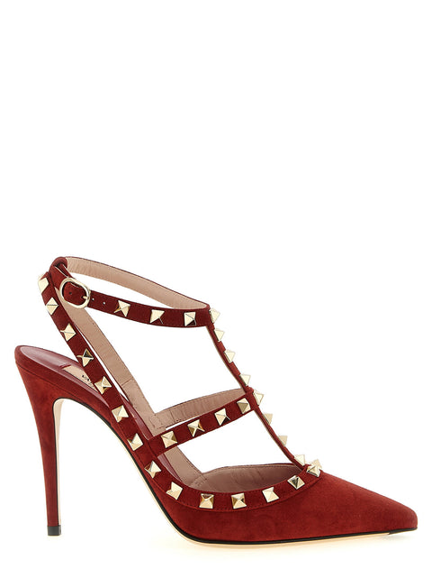 Valentino Garavani Rockstudankle Strap Pumps