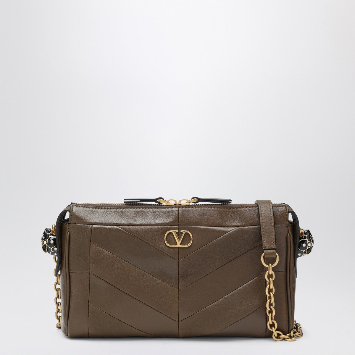 Valentino Garavani Small Panthea Shoulder Bag in Tundra