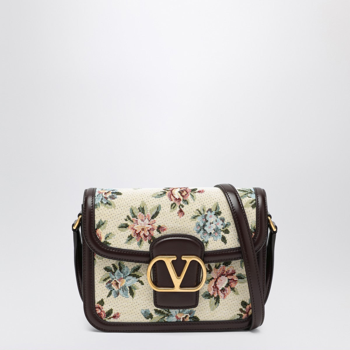 Valentino Garavani Small bag 9TO5 in jacquard fabric Papier Floral