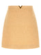 Valentino Garavani V Gold Skirt