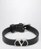 Valentino Garavani VLogo Signature bracelet in grained calfskin leather, black