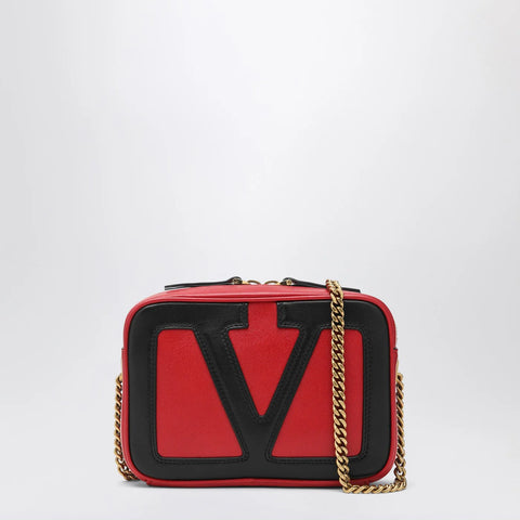Valentino Garavani Viva Superstar chain belt bag red/black