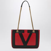 Valentino Garavani Viva Superstar small red/black bag