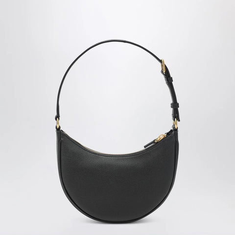 Valentino Garavani Vlogo Signature Mini Hobo bag in black leather