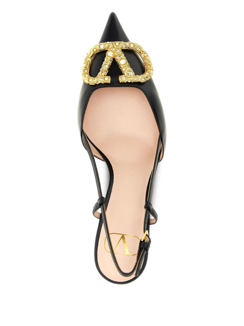 Valentino Garavani Vlogo Signature Slingback Décolleté In 80mm