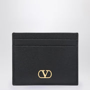 Valentino Garavani Vlogo Signature black credit card holder