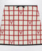Valentino Ivory skirt with Check Vlogo pattern