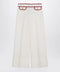 Valentino Ivory trousers with Gold V