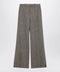 Valentino Ivory/brown patterned wool trousers