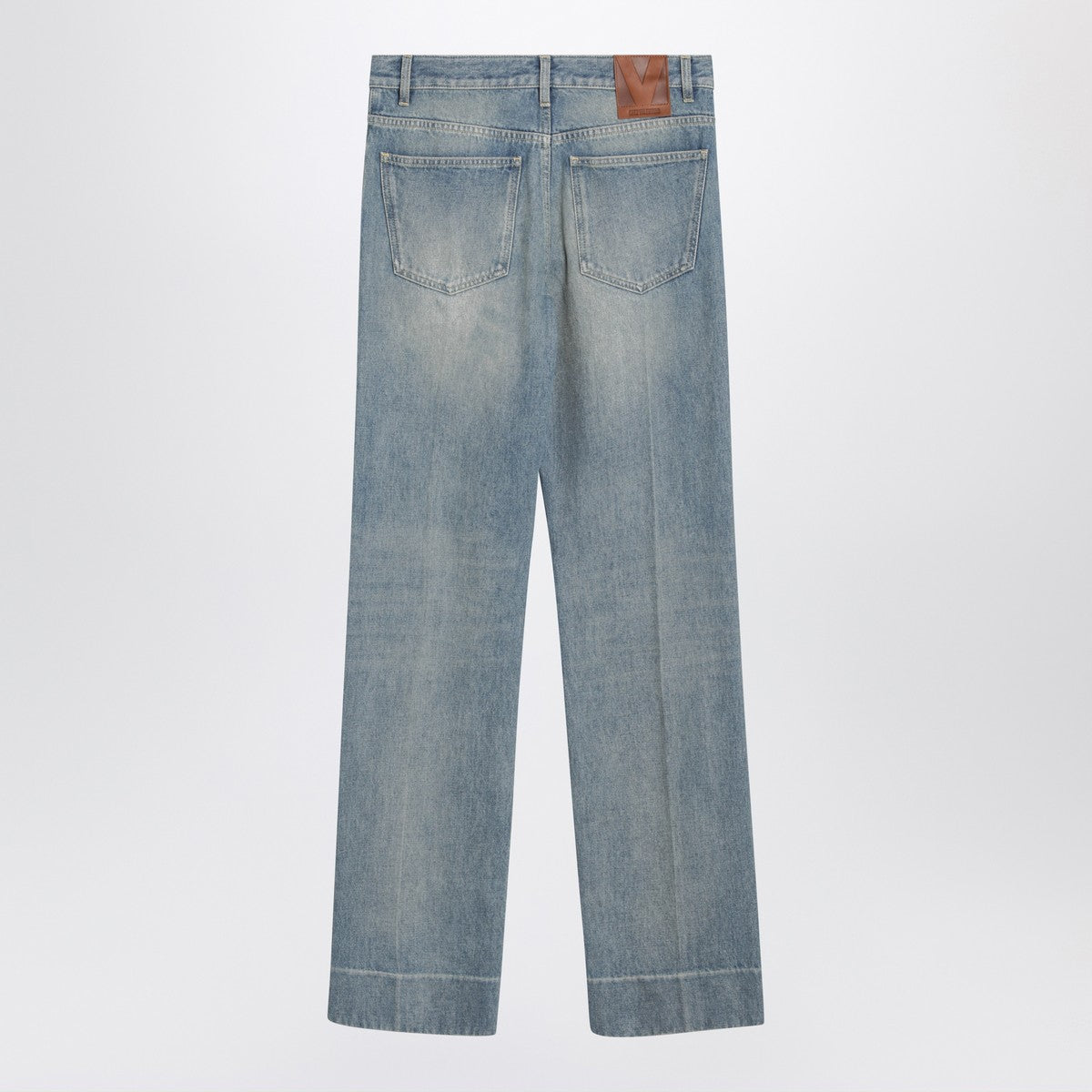 Valentino Light blue washed-effect jeans