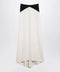 Valentino Long silk skirt in Vanilla/Black
