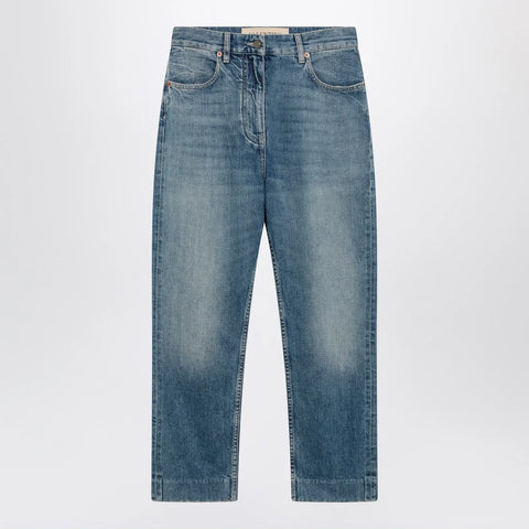 Valentino Medium blue jeans with VPatch detail on the back