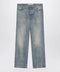 Valentino Medium blue washed-effect jeans