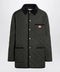 Valentino Olive green quilted jacket with VLogo patch