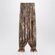 Valentino Pleated silk-blend trousers