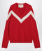 Valentino Red sweater with Vlogo on bow