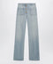 Valentino Straight-leg cotton denim jeans in light blue