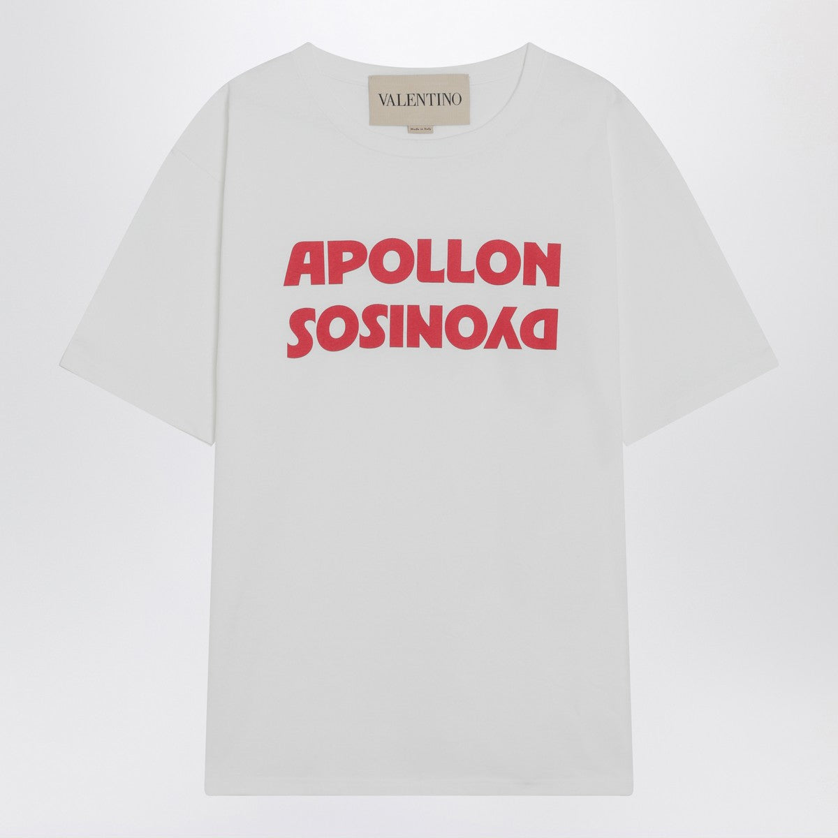 Valentino White T-shirt with Apollon/Dionysos print