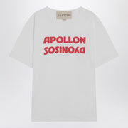 Valentino White T-shirt with Apollon/Dionysos print