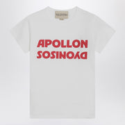 Valentino White T-shirt with Apollon/Dionysus print