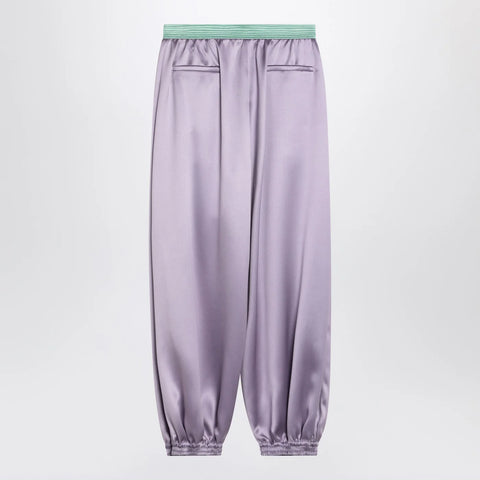 Valentino Wide lilac silk pants