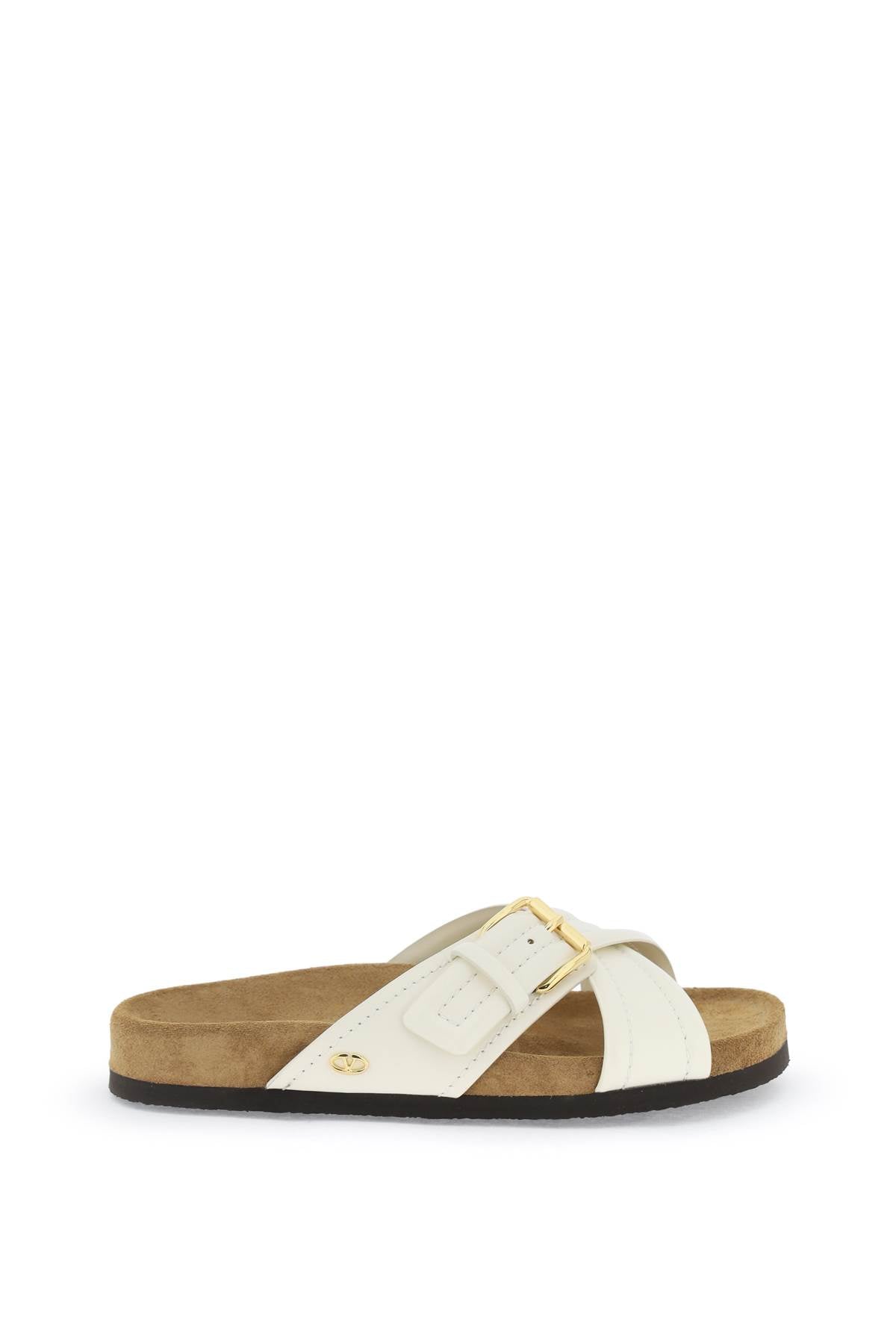 Valentino Garavani Smooth Leather Fussfriend Slides-Slides-Valentino GARAVANI-36-Urbanheer