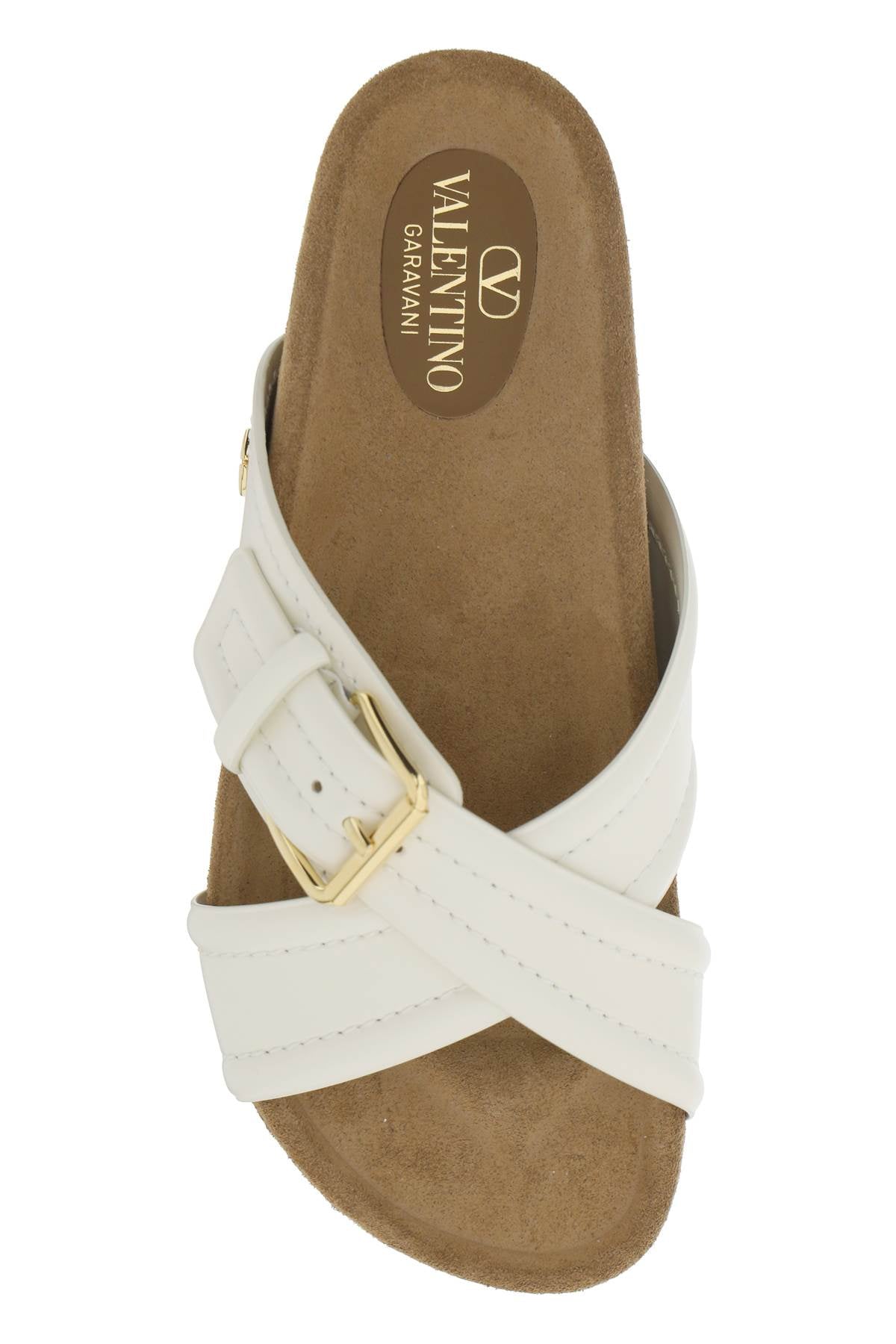 Valentino Garavani Smooth Leather Fussfriend Slides-Slides-Valentino GARAVANI-36-Urbanheer