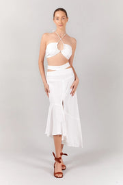 Valerie Midi Skirt - White-Skirt-Before Anyone Else-M-White-Urbanheer